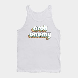 Arch Enemy - Retro Rainbow Typography Faded Style Tank Top